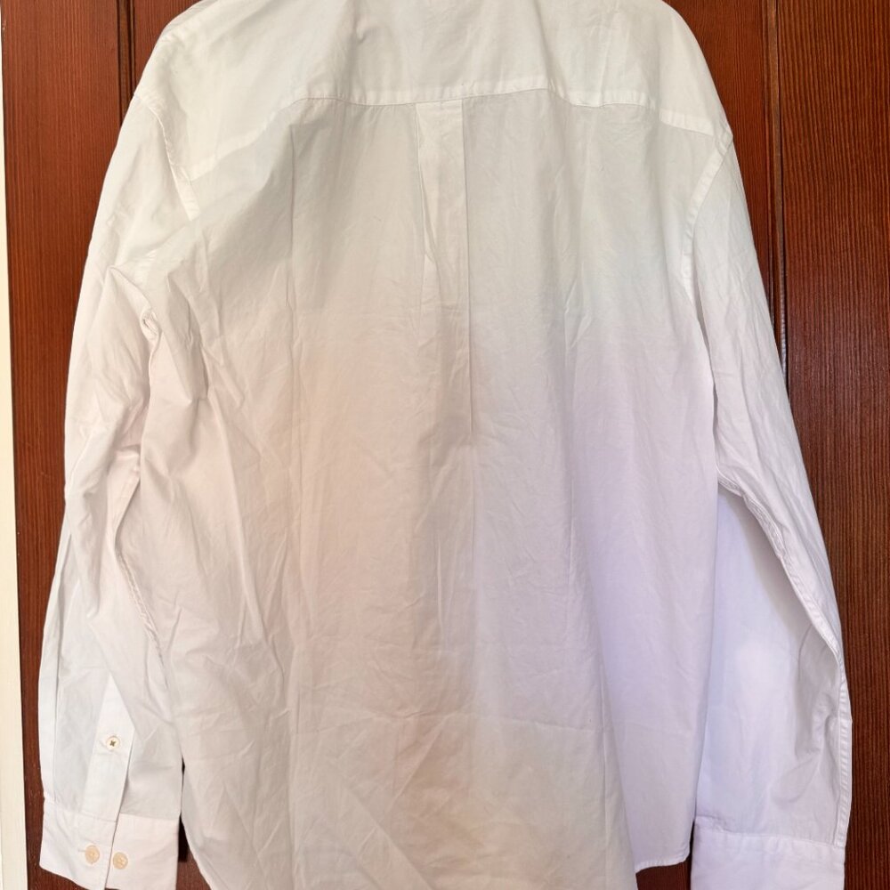 Banana Republic Relaxed Fit Washed Cotton Poplin Shirt. Ize Medium Tall.  NWT - Picture 2 of 7